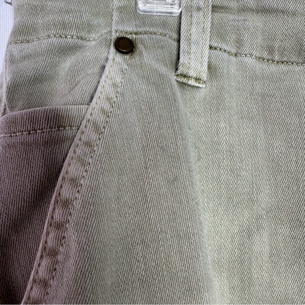 Michael kors cargo pants green olive military pockets zippers gold hardware - Picture 14 of 15